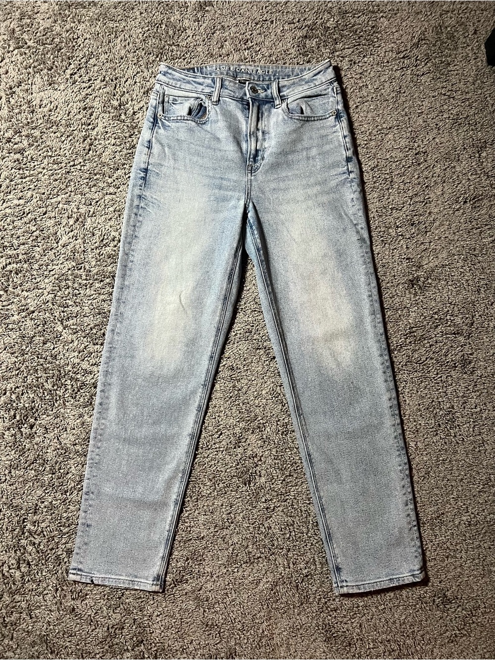 American Eagle Outfitters Light Blue High-Rise Jeans
